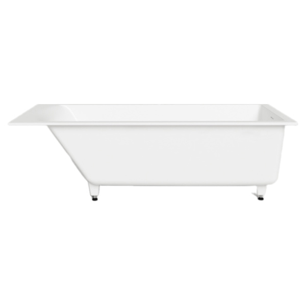 Ванна из искусственного камня Salini Cascata Kit S-Sense 180x80 белая, с ножками и донным клапаном