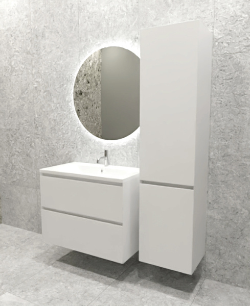 Шкаф-пенал AVS Гармония 40x165 L белый