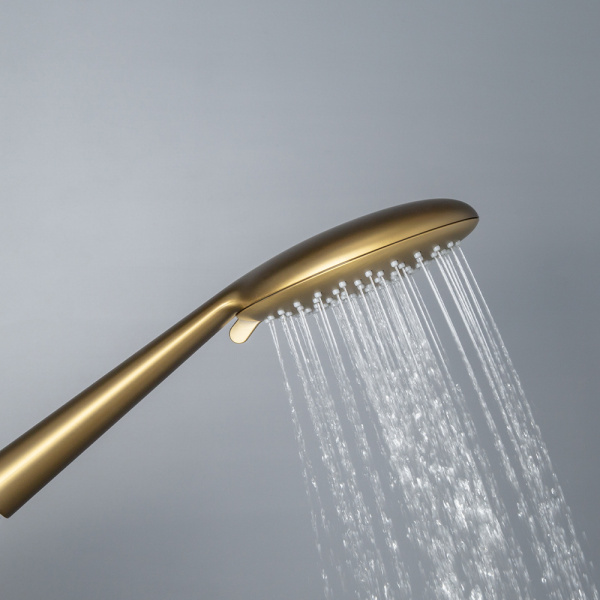 Душевой комплект AVS Termo 4в1 круглый, брашированное золото