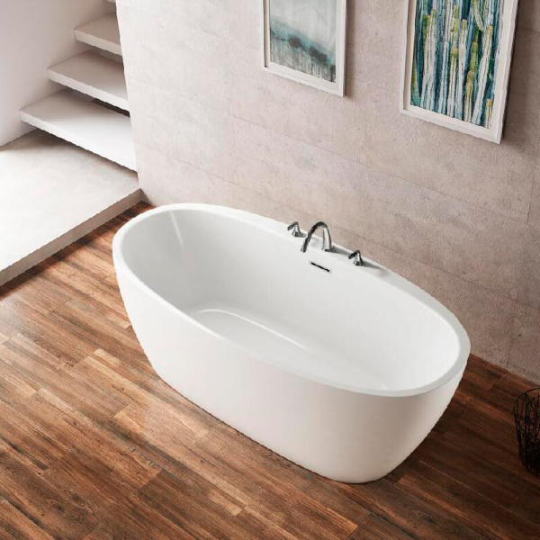 Акриловая ванна AVS Метида 150х80 белая с донным клапаном