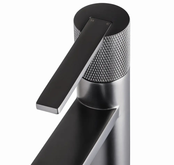 Смеситель для раковины Maxonor Beauty PL1084-9 серый матовый