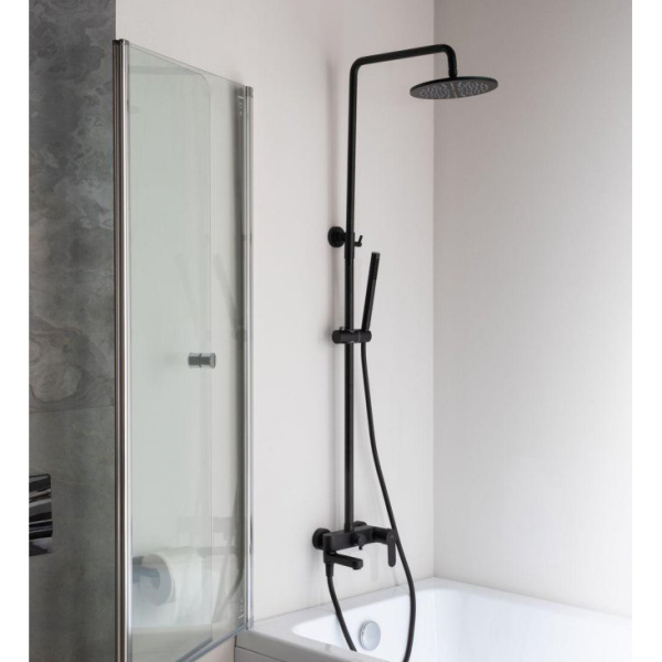 Душевая стойка Paffoni Blu ZCOL632NO черный матовый