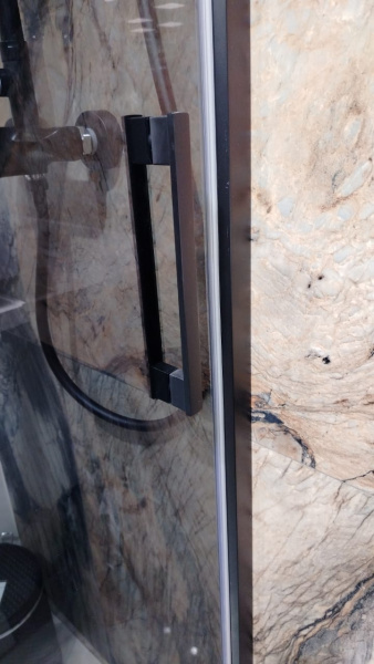 Душевой уголок Radaway Idea 10115120-54-01R + 10117070-01-01 120х70 профиль черный, прозрачное стекло