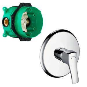 Смеситель для душа Hansgrohe Metris Classic 31676000+01800180 хром