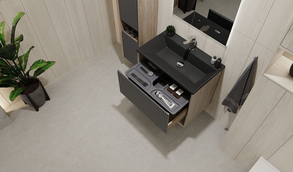 Тумба с раковиной Jorno Tossony 70 дуб самдал