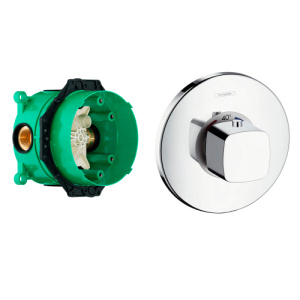 Термостат для душа Hansgrohe Ecostat Highflow 31571000+01800180 хром