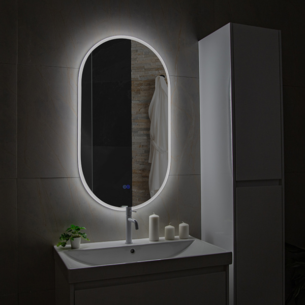 Зеркало с подсветкой AVS Агния 55x100 см, антипар