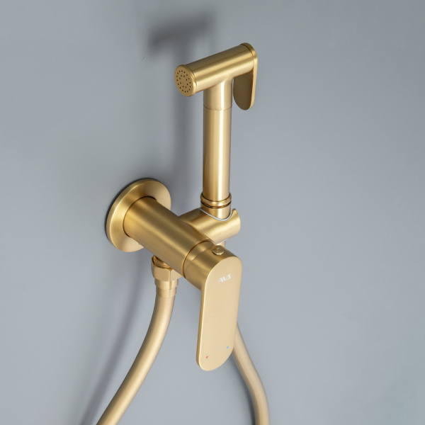 Гигиенический душ со смесителем AVS Beauty брашированное золото