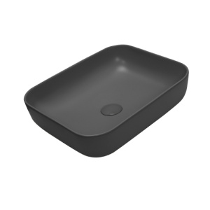 Раковина AVS Розали 50x39 темно-серая матовая