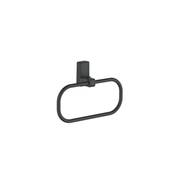 Набор Accoona 125F черный Ершик+Дозатор+Бумагодержатель открытый+Полотенцедержатель-кольцо