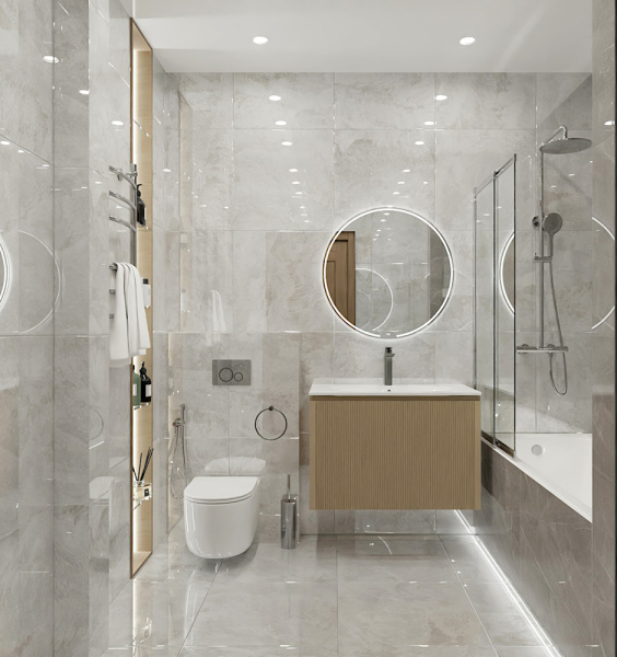 Керамогранит AVS by Colortile Oceanic Blanco 60x60 полированный