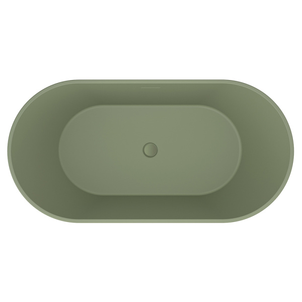 Акриловая ванна AVS Олимпия 170x75 оливковая темная матовая c донным клапаном