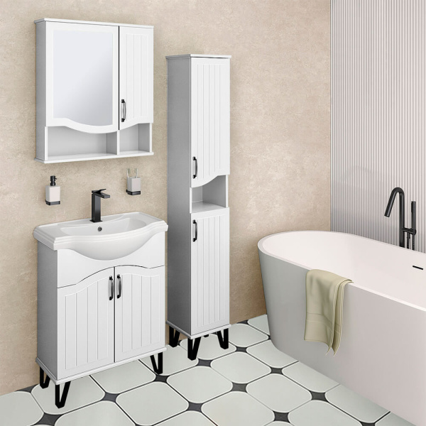 Тумба с раковиной Runo Марсель 00-00001200+УТ00000375 65 см