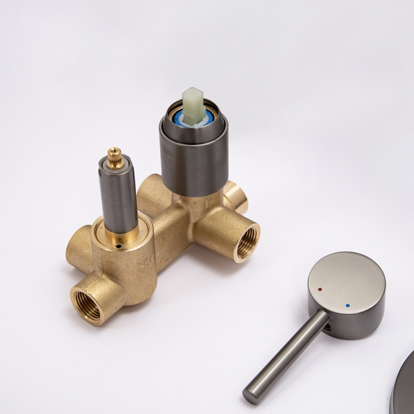 Душевой комплект AVS Slimmer 4в1 оружейная сталь