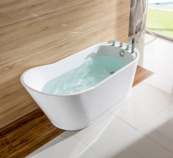 Акриловая ванна AVS Кармента 170х80 белая с донным клапаном