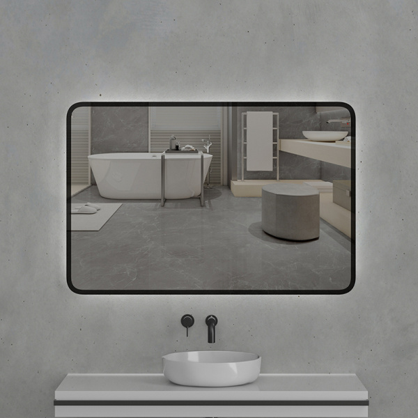 Зеркало с подсветкой AVS Неро 60x100 см, черное