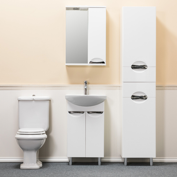 Тумба с раковиной Aqua de Marco Eleganse 50 белая