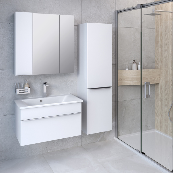 Тумба с раковиной Aqua de Marco Axioma 80 белая