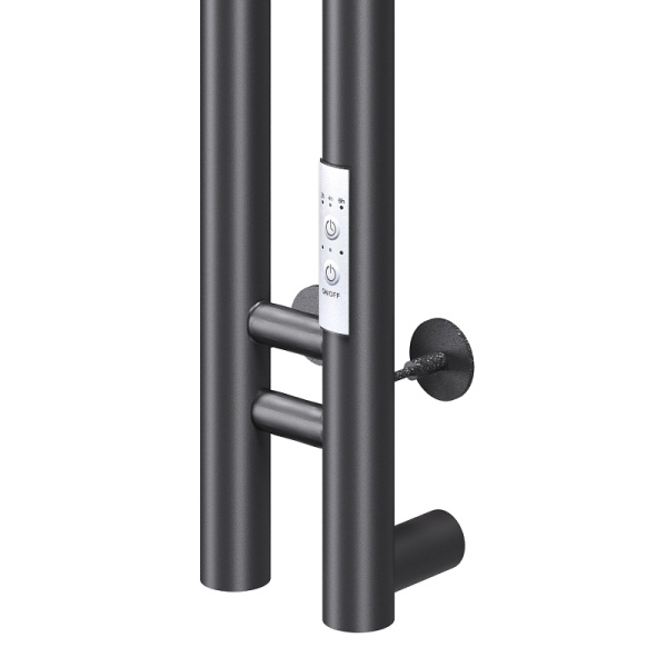 Полотенцесушитель электрический Nika Robe-2 120x10 черный матовый