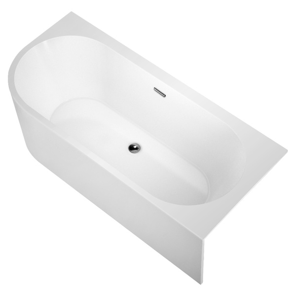 Акриловая ванна AVS Санья 180x85 R белая с донным клапаном