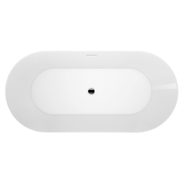 Акриловая ванна AVS Спарта 170x80 белая с донным клапаном