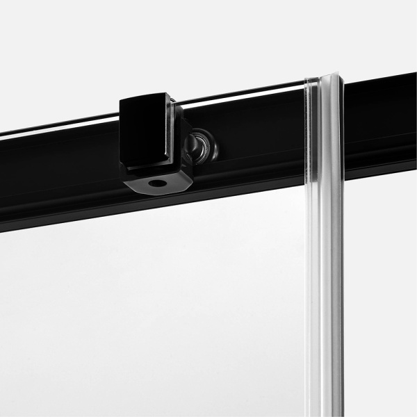 Душевой уголок New Trendy Prime Black 110х90 R профиль черный матовый, стекло прозрачное