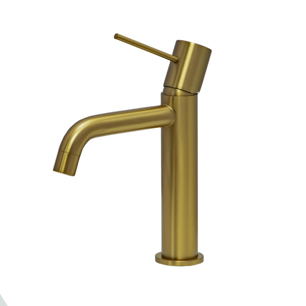 Смеситель для раковины AVS Slimmer брашированное золото