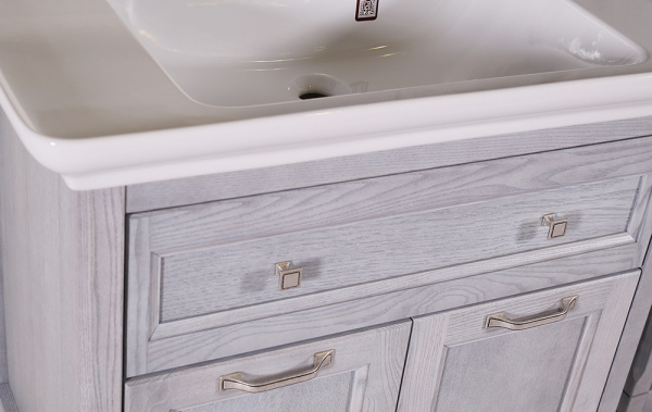 Тумба с раковиной ASB Wood Line Гранда 85 гриджио