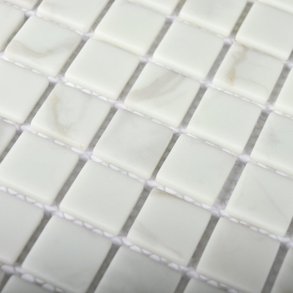 Мозаика Bonaparte Mia White 30x30 стеклянная