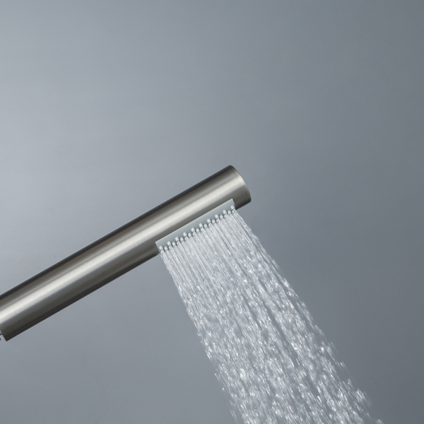 Смеситель для ванны с душем AVS Slimmer оружейная сталь