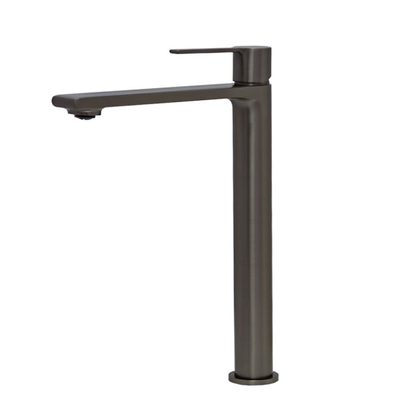 Смеситель для раковины AVS Elegant высокий, оружейная сталь