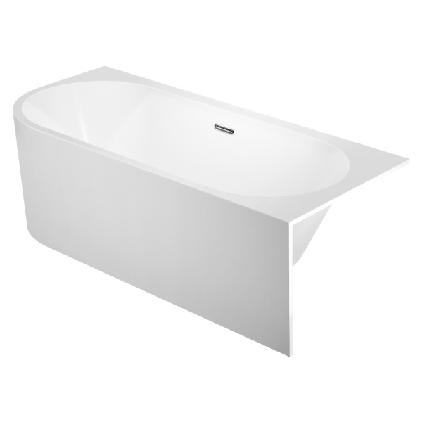 Акриловая ванна AVS Санья 180x85 R белая с донным клапаном