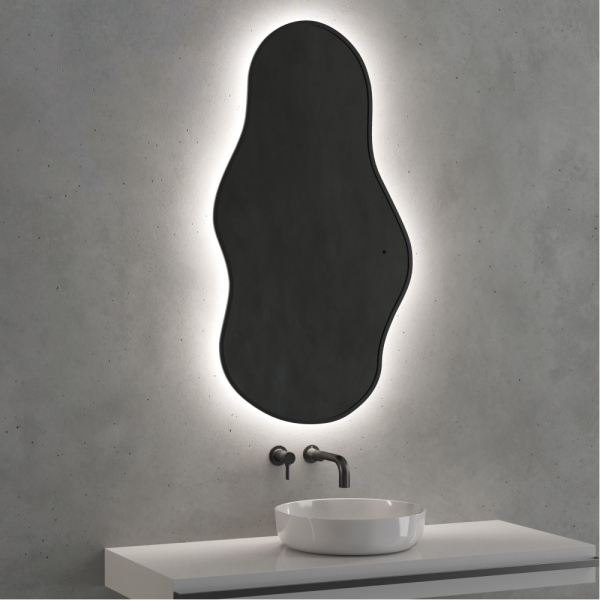 Зеркало AVS Силуэт 60х110 черный