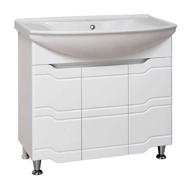 Тумба с раковиной Runo Стиль 00000001113+УТ000001523 85 см