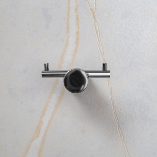 Крючок AVS Seeme, хром, двойной