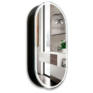 Зеркальный шкаф 50x100 AVS 815-SH/B/5001000/LED/S/Р